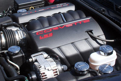 2005-2013 C6 Corvette - Executive Series Fluid Cap Cover 5Pc Set - Automatic Transmission