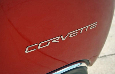 2005-2013 C6 Corvette - Rear Bumper CORVETTE Letter Set - Polished Stainless Steel