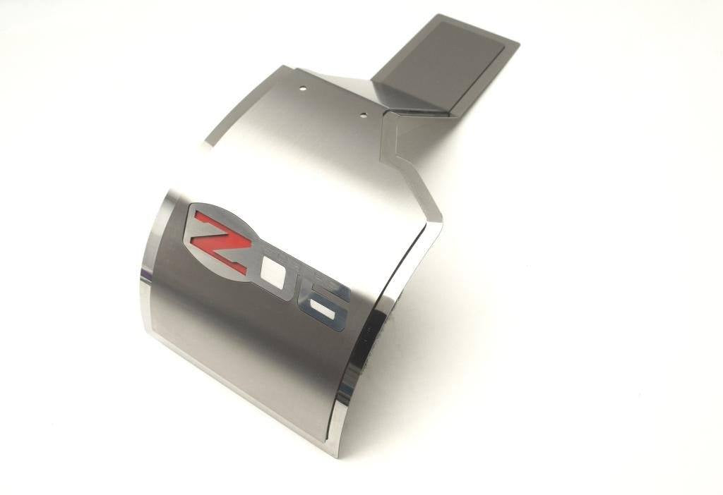 Light Gray 2006-2013 Z06 Corvette - Z06 Deluxe Alternator Cover - Polished & Brushed Stainless