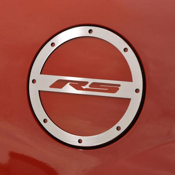 Sienna 2010-2019 Camaro RS - RS Fuel Door Cover - Stainless Steel