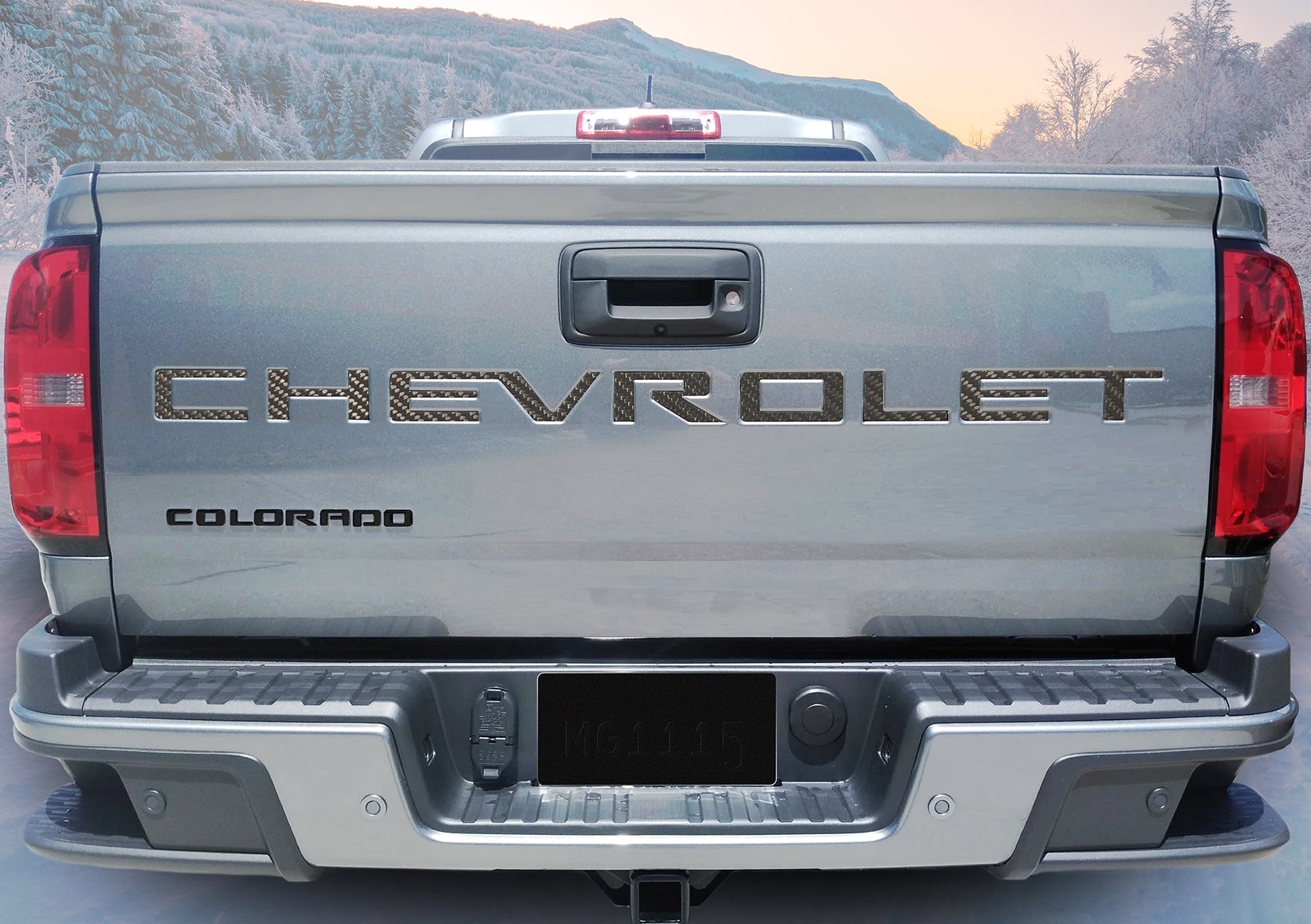 Light Slate Gray Colorado Tailgate Letters 2021 model