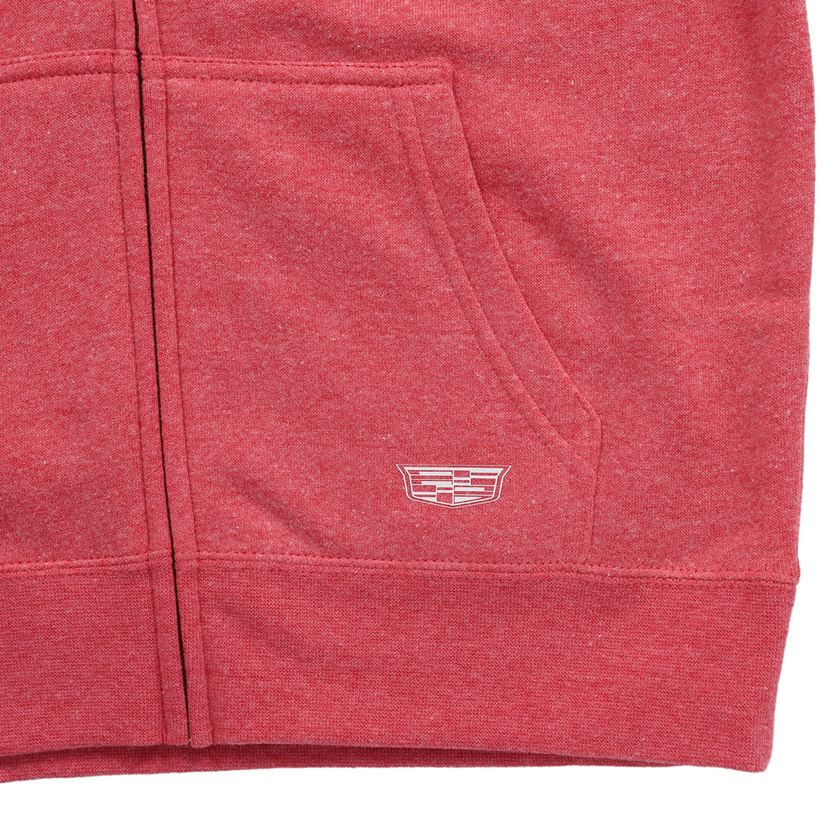 Maroon Cadillac Youth Full Zip Hoodie - Pomegranate