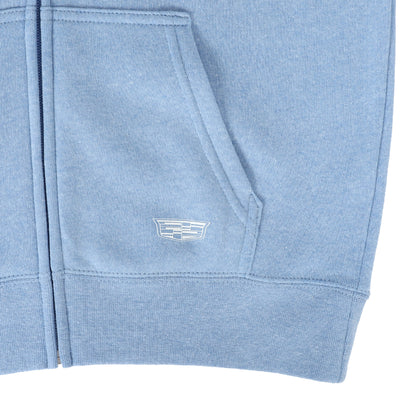 Cadillac Youth Full Zip Hoodie - Pacific Blue