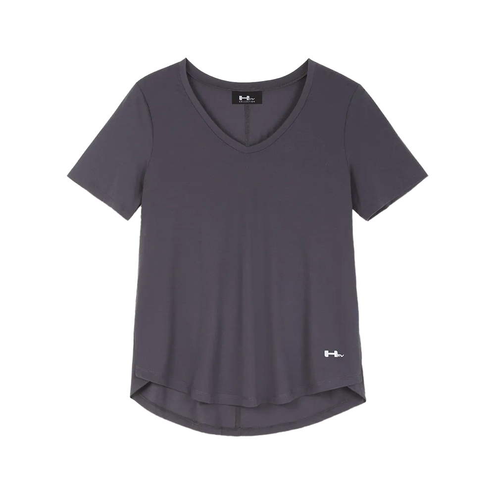 Dark Slate Gray HUMMER EV Ladies Relaxed Scoop Neck Tee