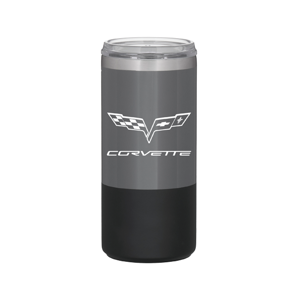Dark Slate Gray Corvette 16.9oz Steel Thermal Tumbler - C2-C6