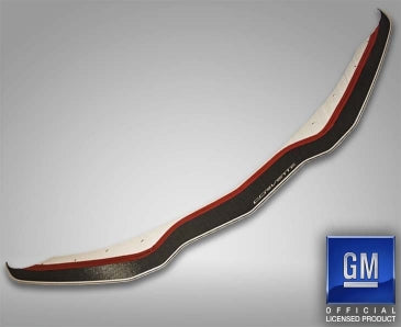 Gray 2014-2019 C7 Corvette Stingray - CORVETTE Lettering Lip Spoiler - Stainless w/Real Carbon Fiber Overlay