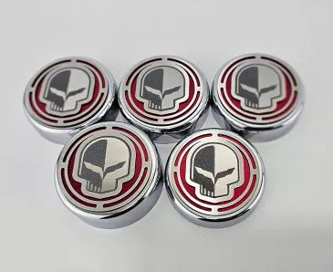 Gray 2014-2019 C7 Stingray Z06/ZR1/Grand sport - Fluid Cap Covers JAKE Style Automatic Transmission 5Pc | Choose Color