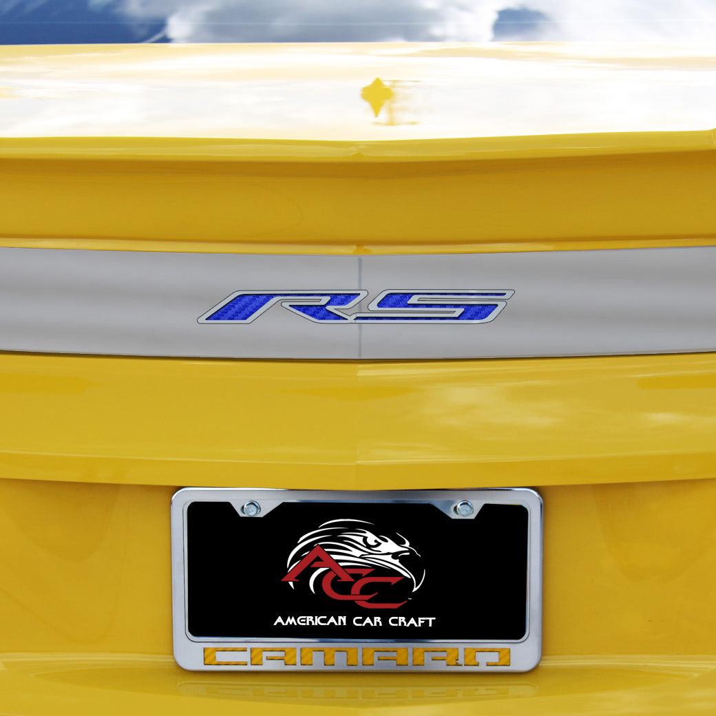 Goldenrod 2010-2013 Camaro RS - RS Trunk Lid Plate - Polished