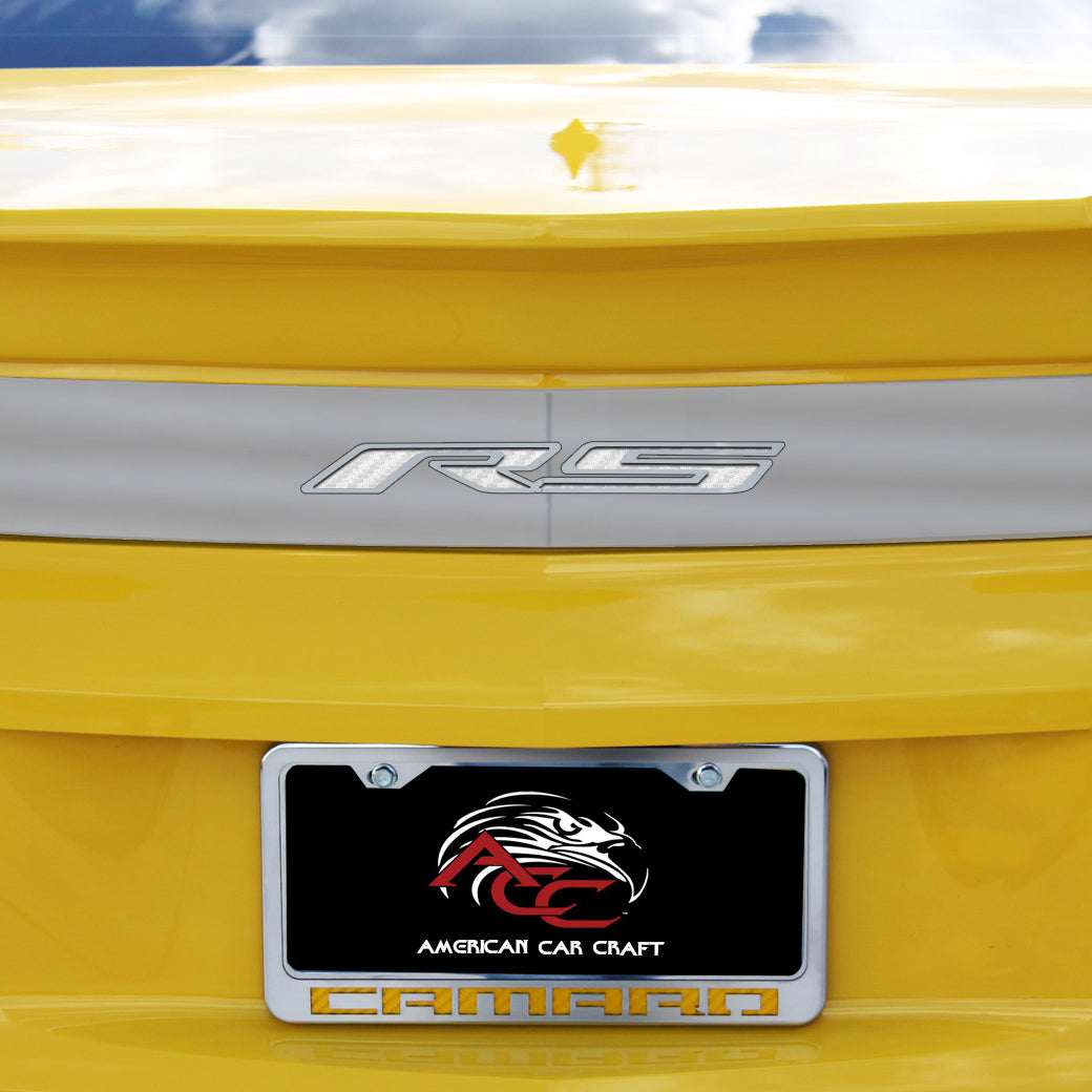 Goldenrod 2010-2013 Camaro RS - RS Trunk Lid Plate - Polished