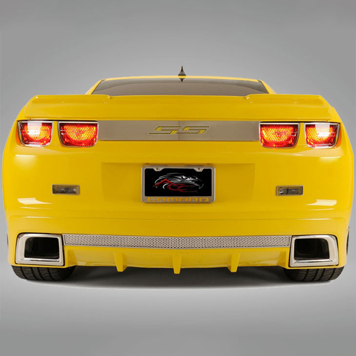 Dark Gray 2010-2013 Camaro - SS Trunk Lid Plate - BRUSHED