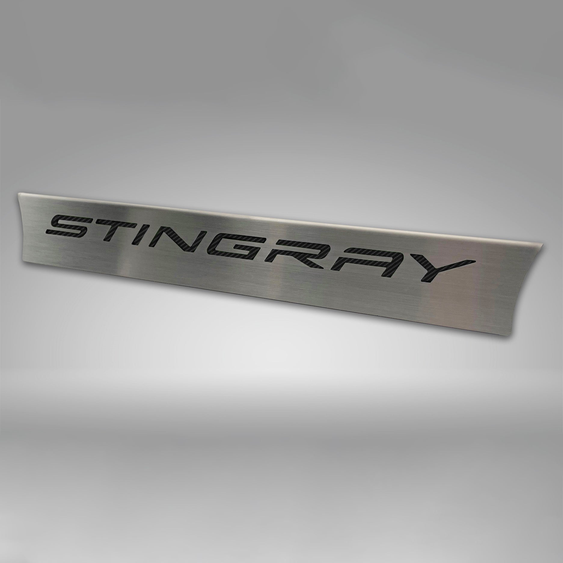 Dark Gray 2020-2024 C8 Corvette Lower Rear Window Accent 'STINGRAY' Style
