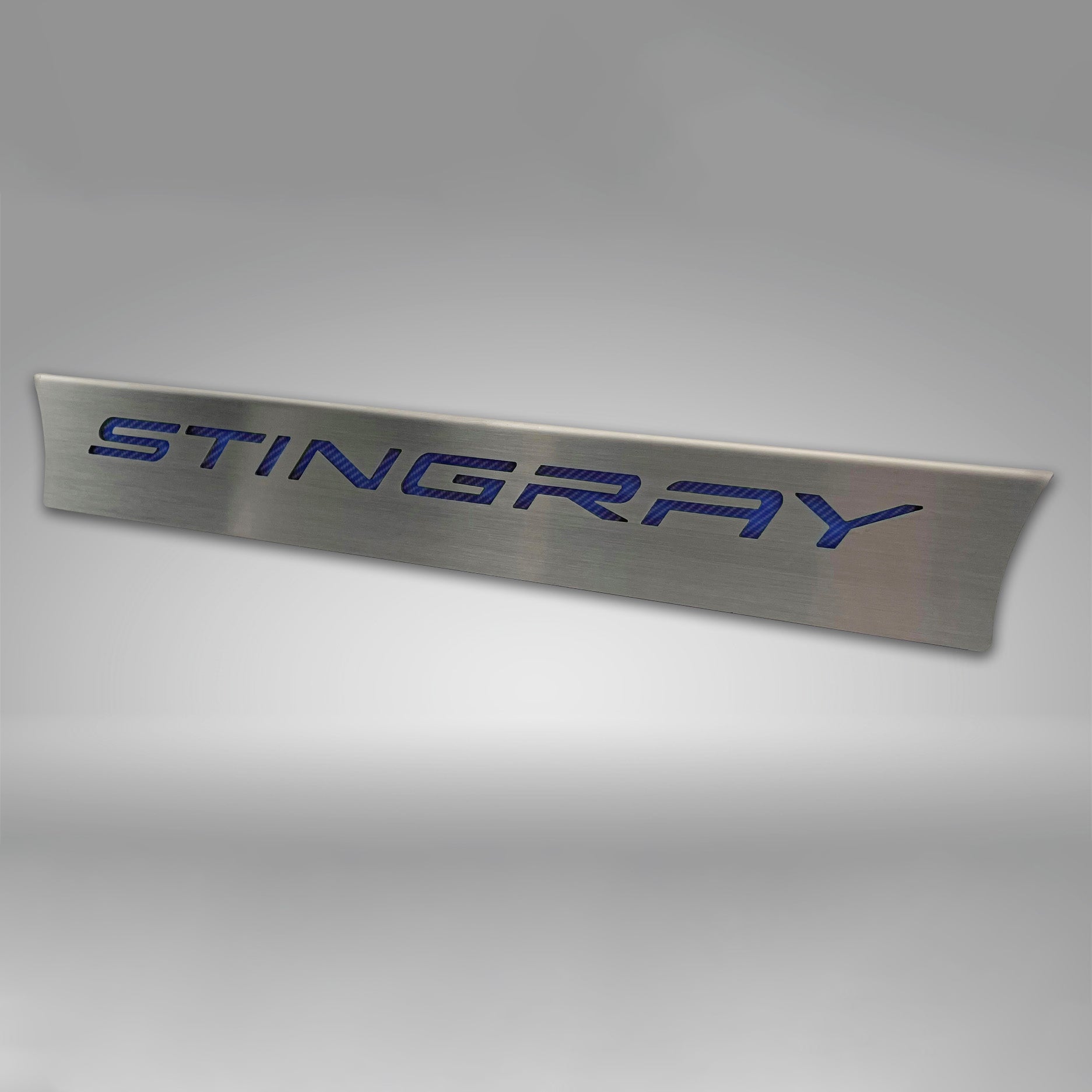 Dark Gray 2020-2024 C8 Corvette Lower Rear Window Accent 'STINGRAY' Style