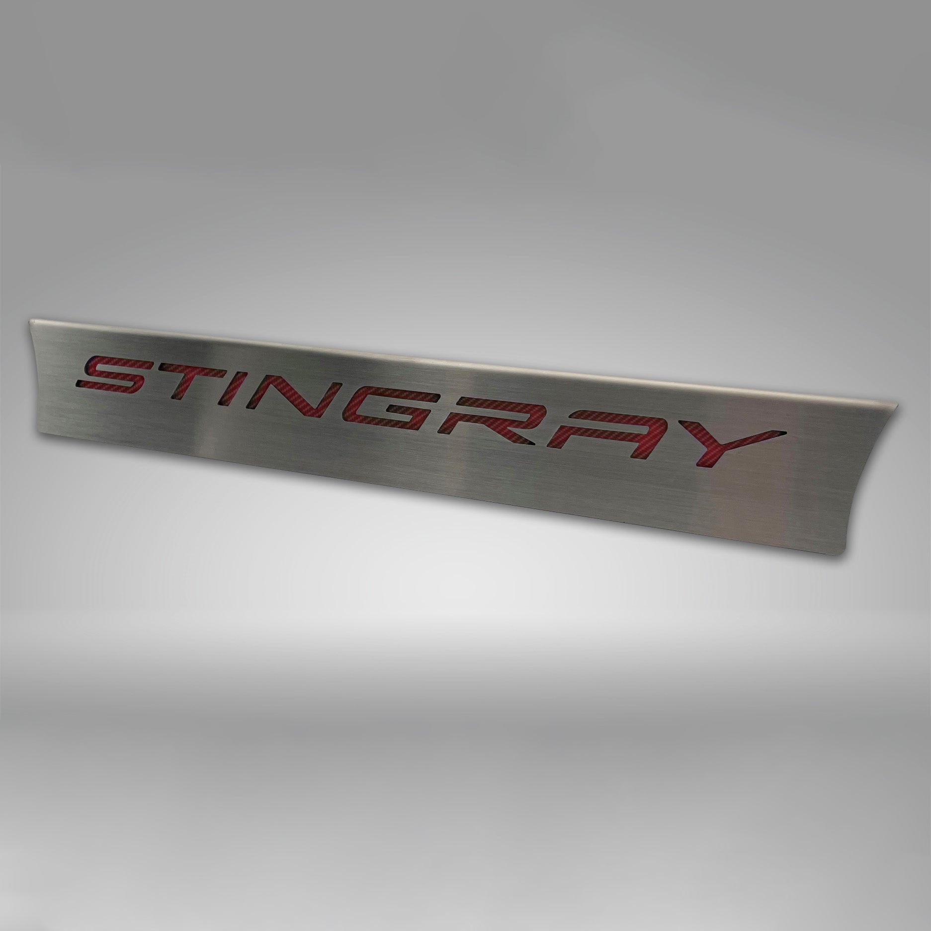 Dark Gray 2020-2024 C8 Corvette Lower Rear Window Accent 'STINGRAY' Style