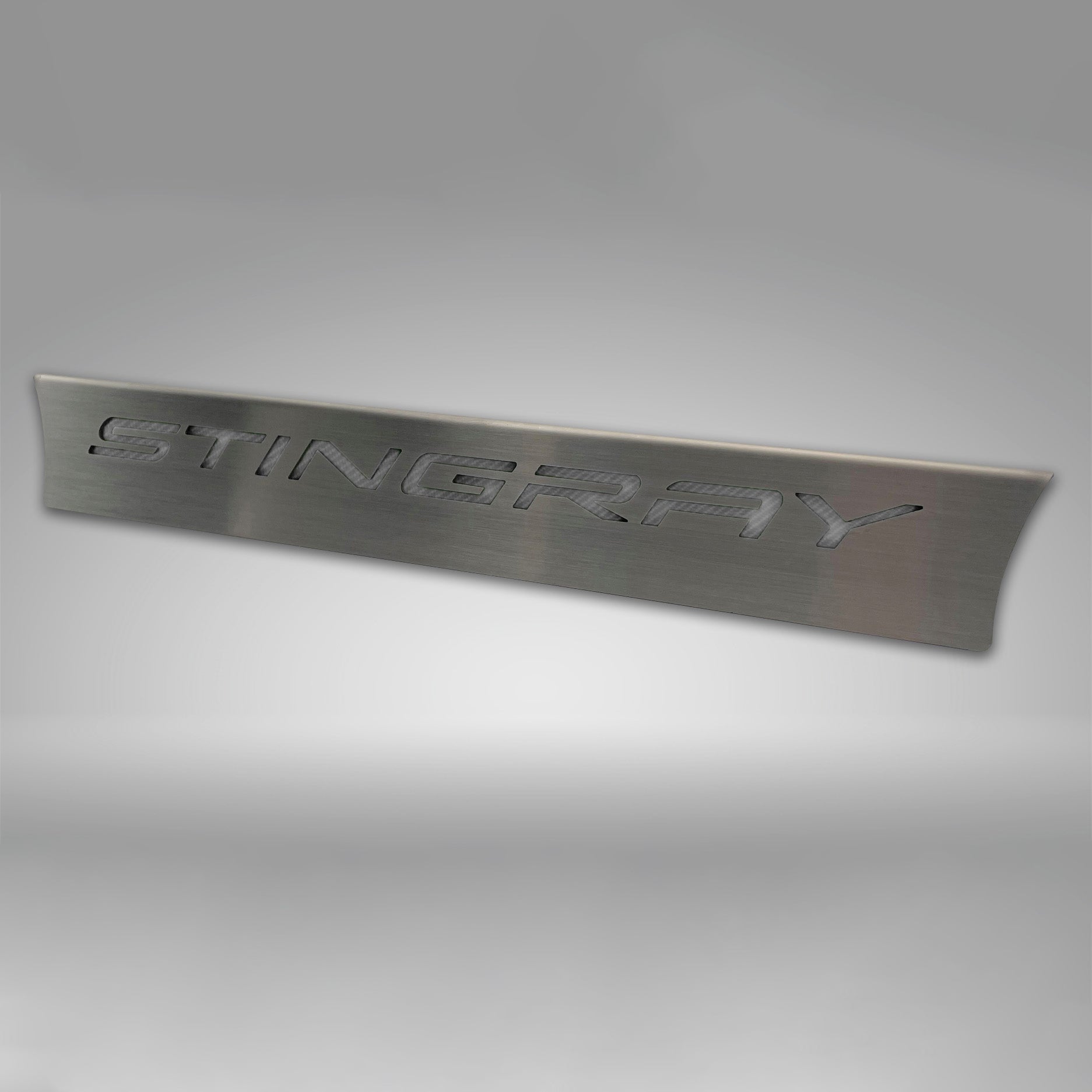 Dark Gray 2020-2024 C8 Corvette Lower Rear Window Accent 'STINGRAY' Style