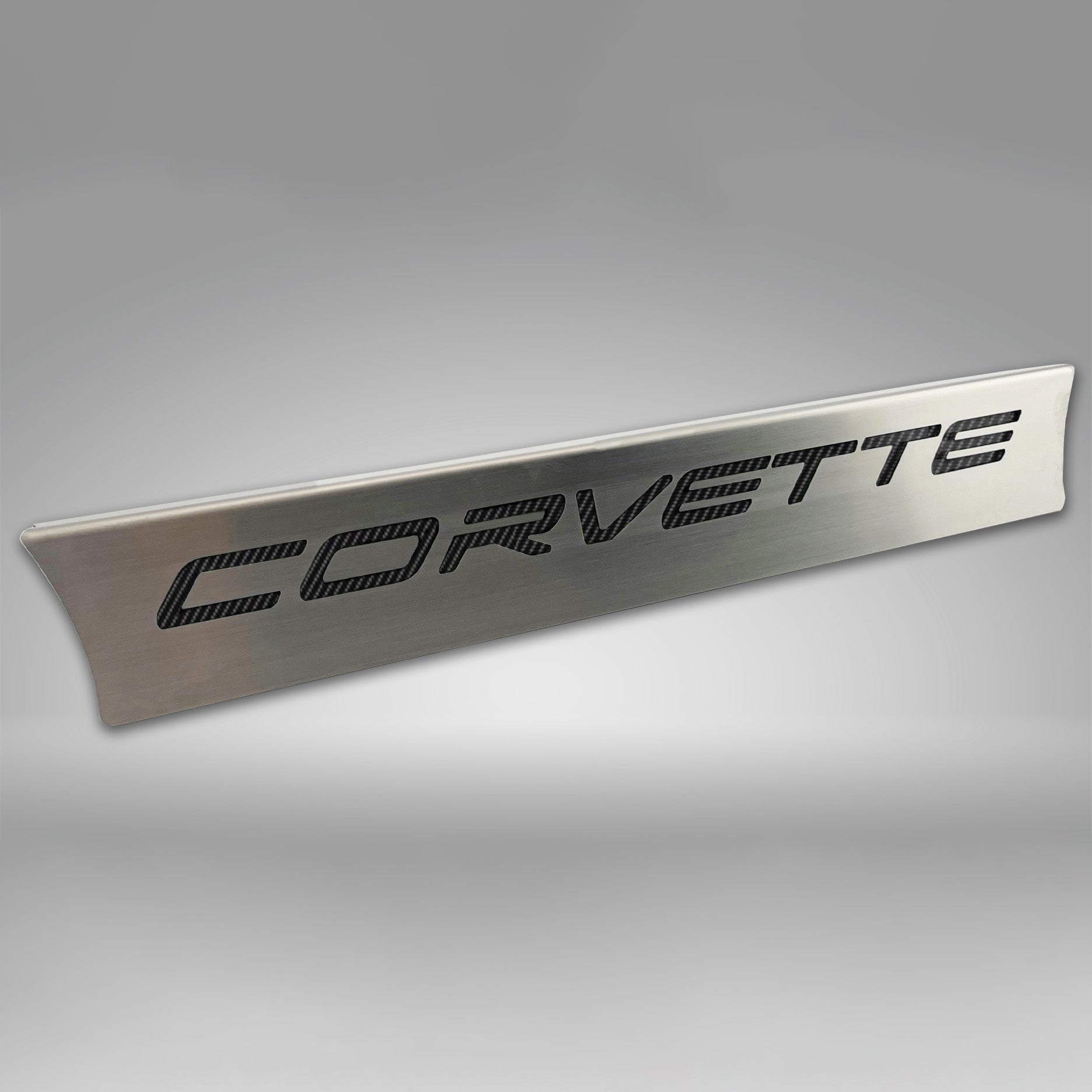 Dark Gray 2020-2024 C8 Corvette Lower Rear Window Accent 'CORVETTE' Style