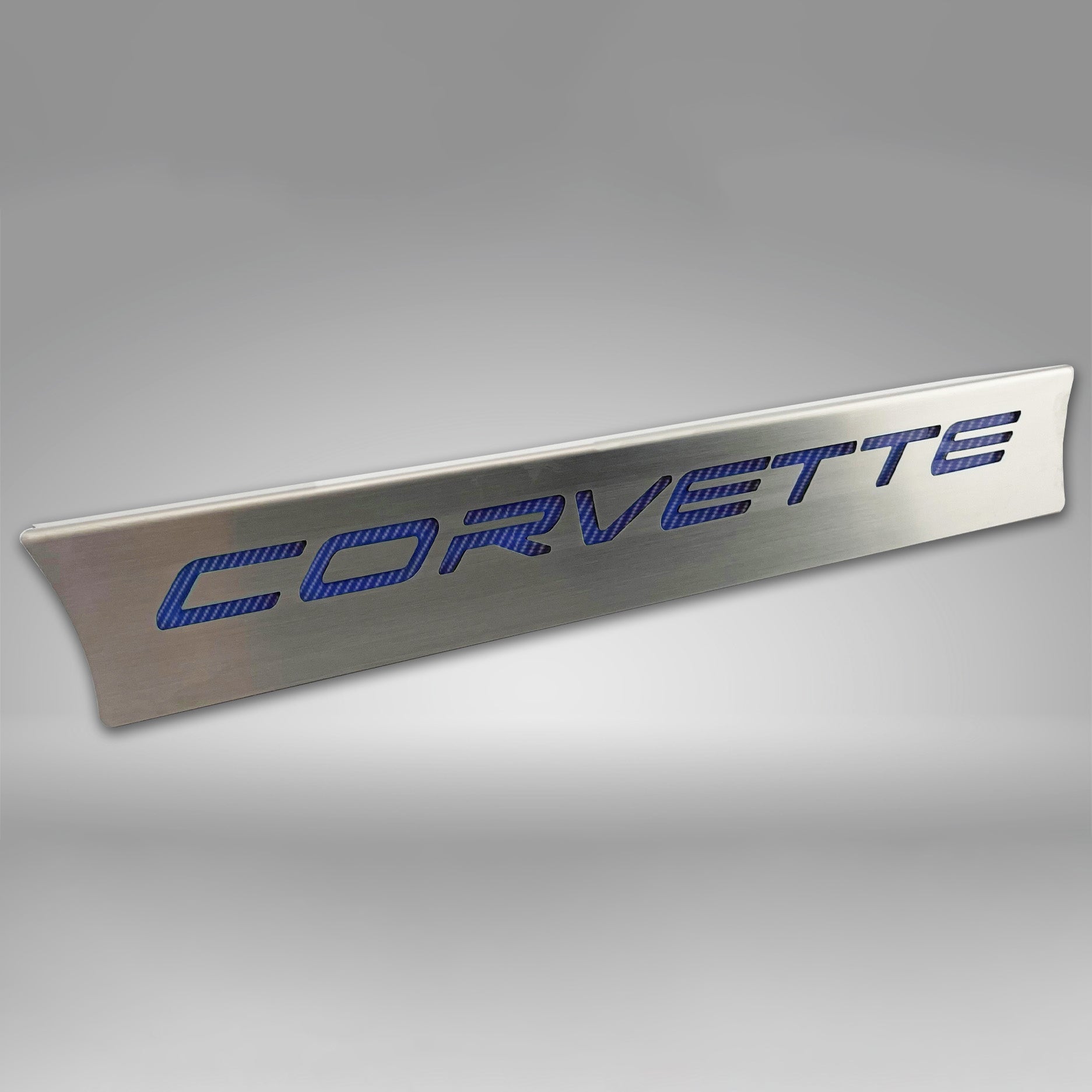 Dark Gray 2020-2024 C8 Corvette Lower Rear Window Accent 'CORVETTE' Style