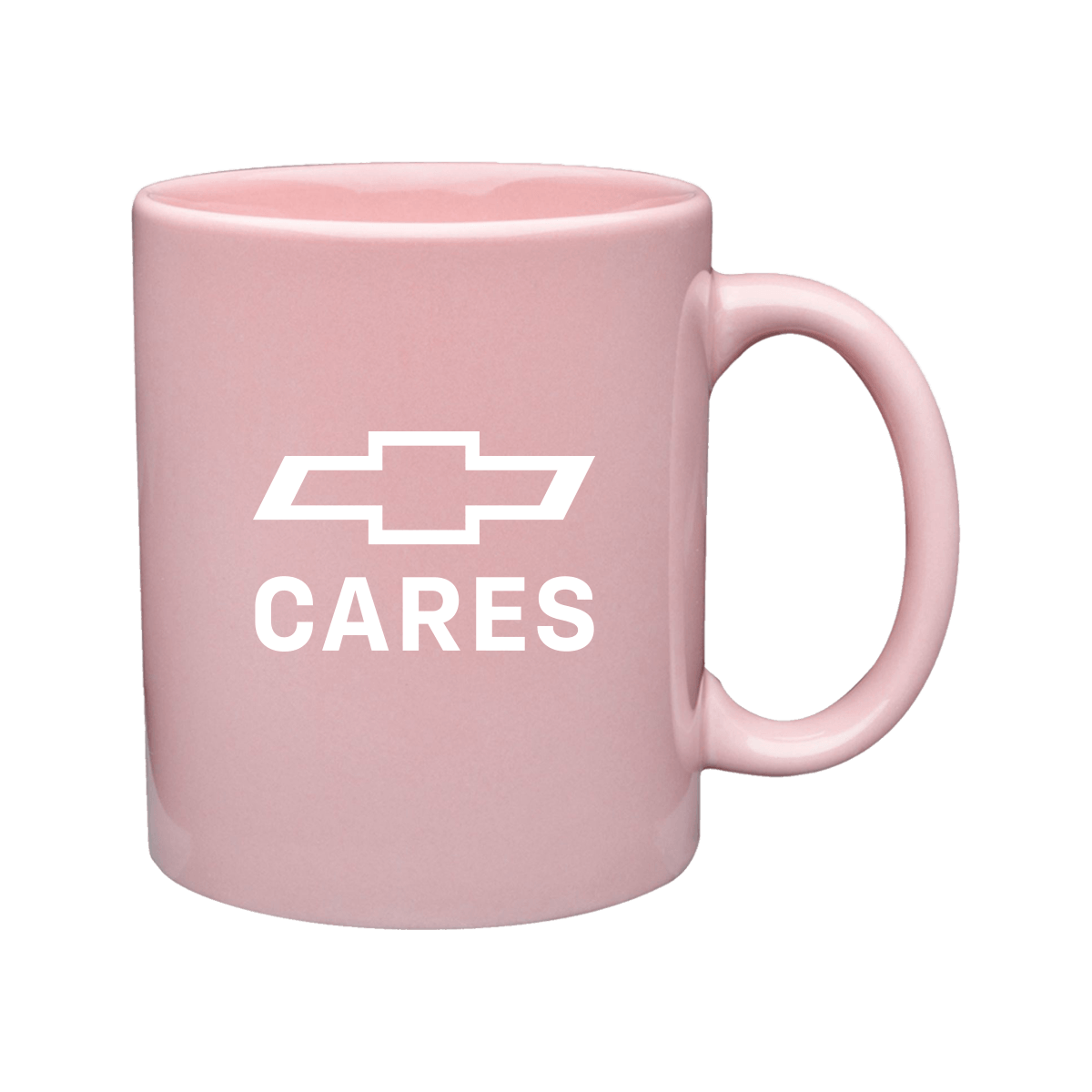 Gray Chevy Cares Pink Mug