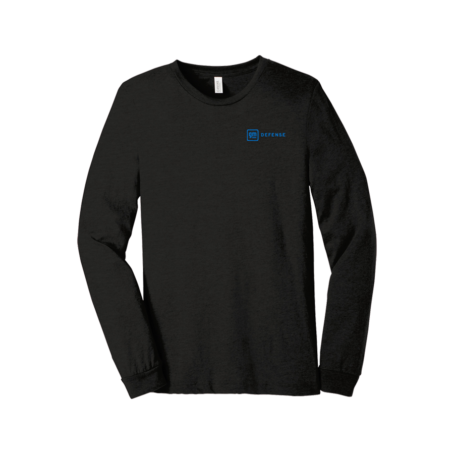 Black GM Defense Unisex Jersey Long-Sleeve T-Shirt