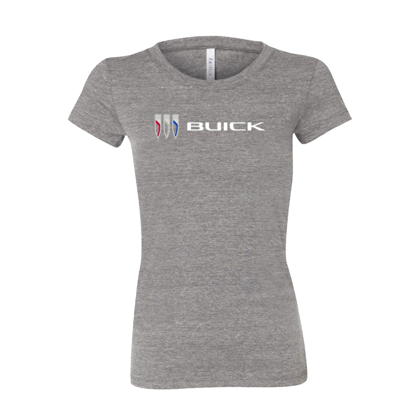 Light Slate Gray Buick Ladies Bella + Canva Triblend Short Sleeve T-shirt
