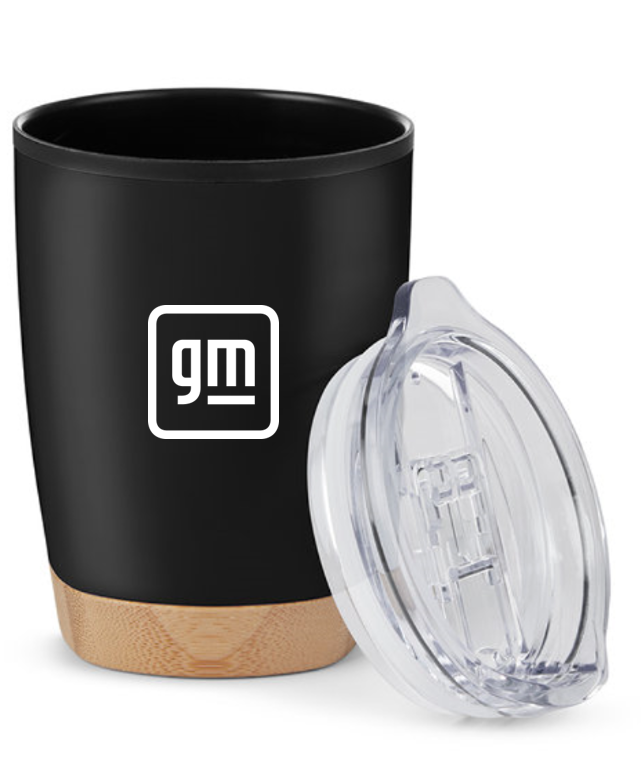 Dark Slate Gray GM 12oz Double Wall Tumbler with Bamboo Base
