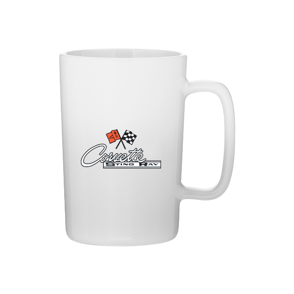 Light Gray Corvette 14oz Mug - C1-C6