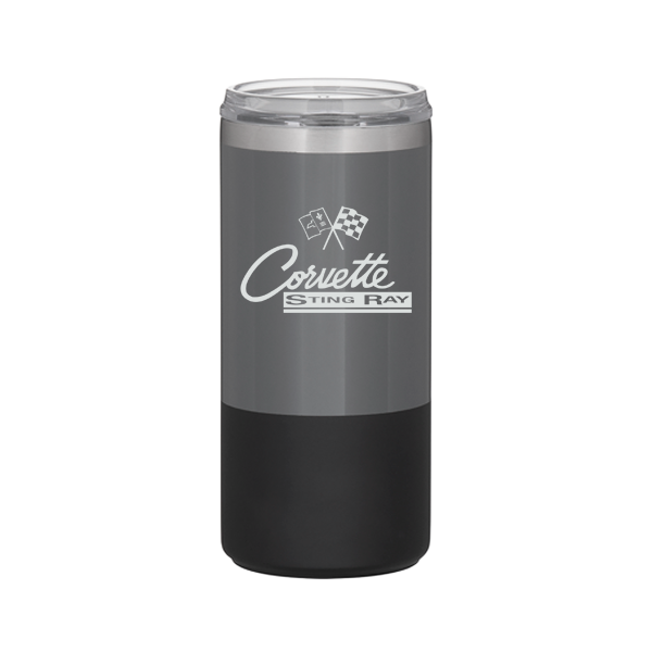 Dark Slate Gray Corvette 16.9oz Steel Thermal Tumbler - C2-C6