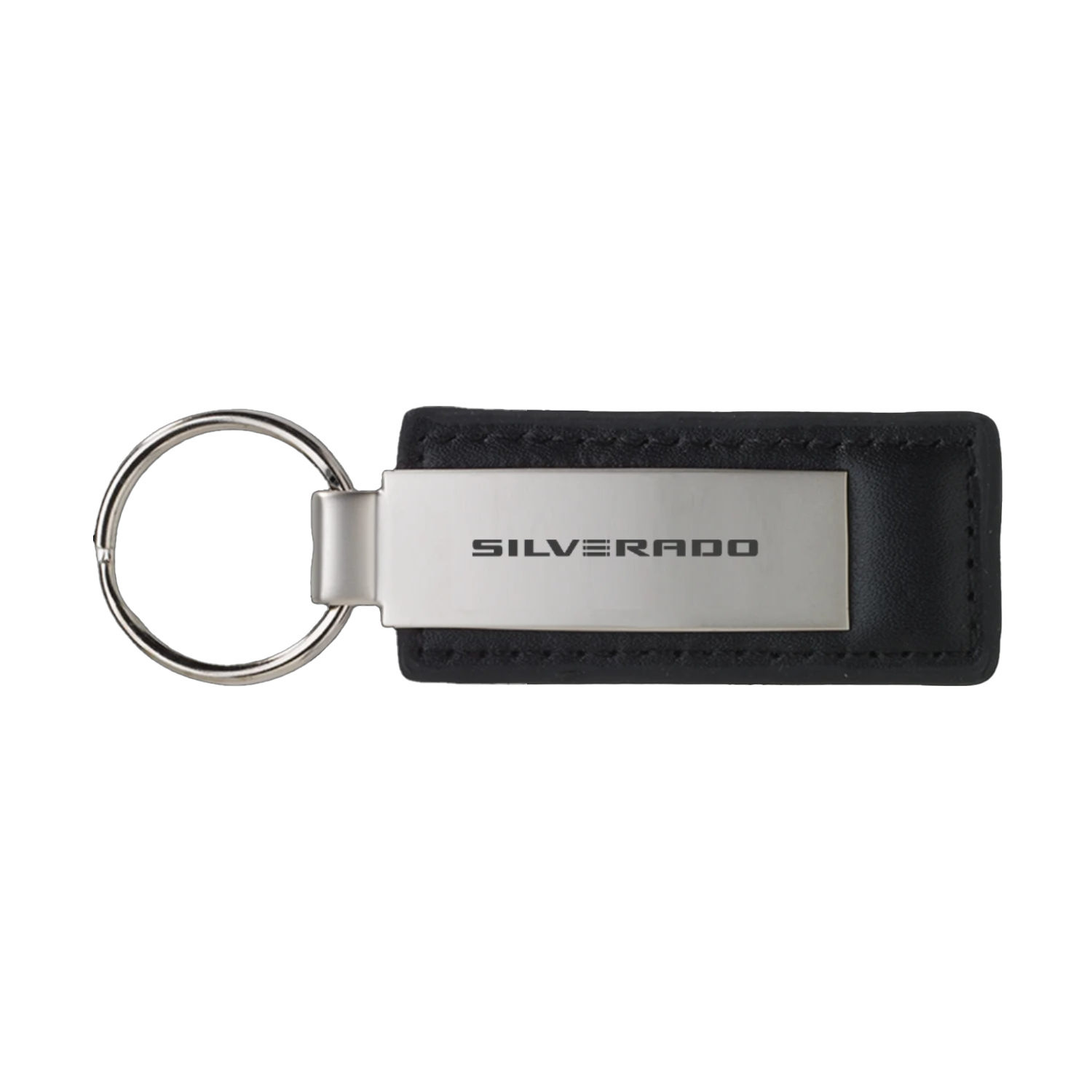 Chevrolet Leather/Metal Large Keychain