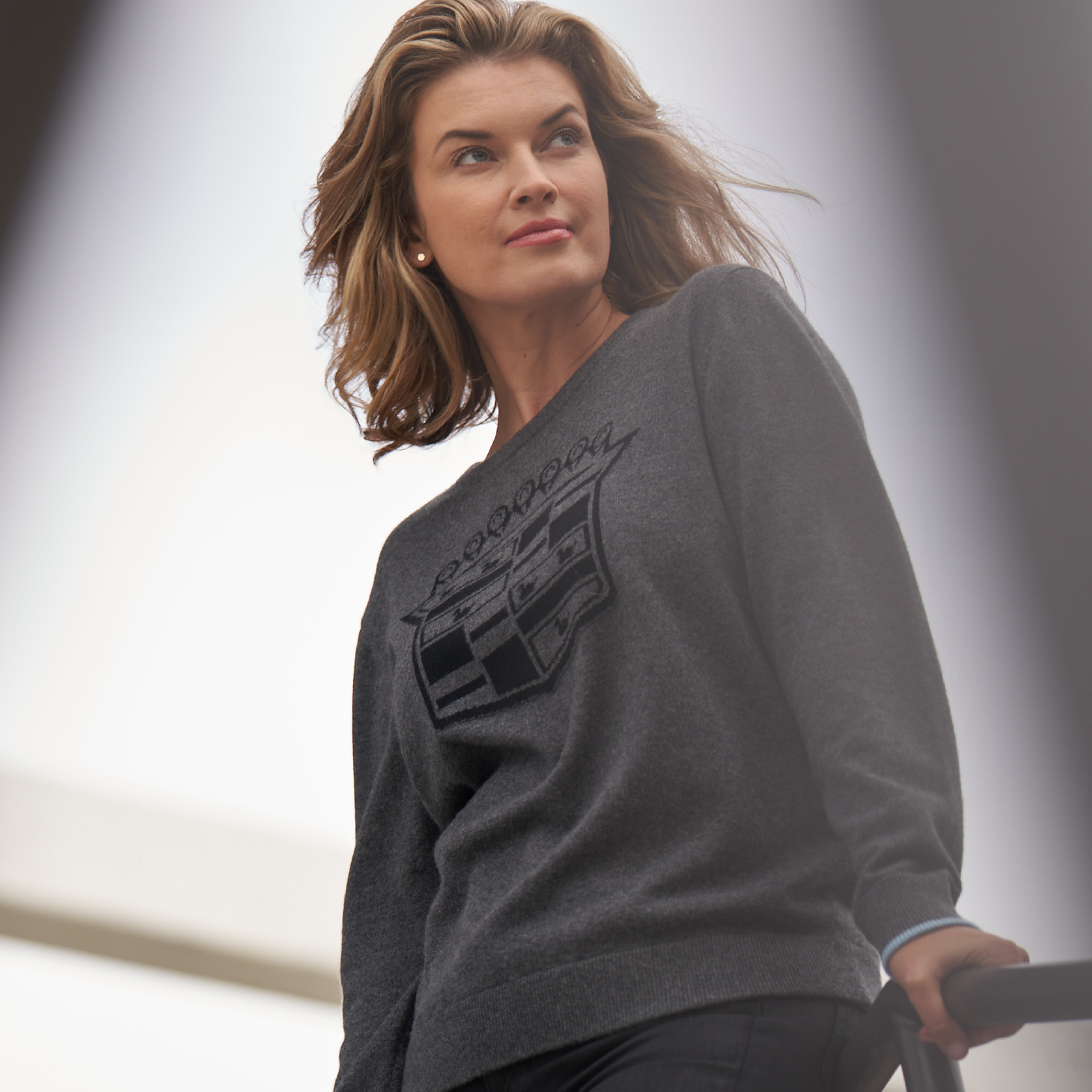 Dark Slate Gray Cadillac x Greyson Insignia Sweater