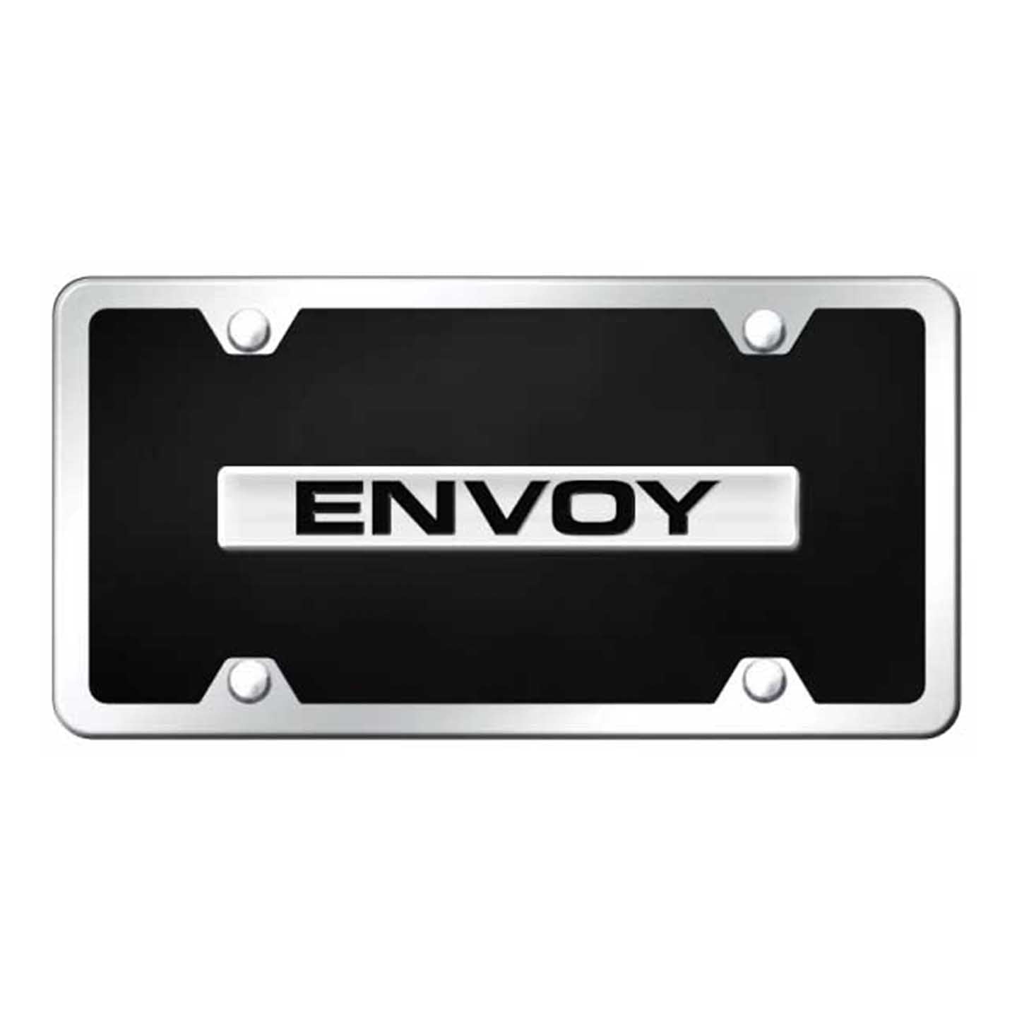 Light Gray Envoy Name Acrylic Kit - Chrome on Black