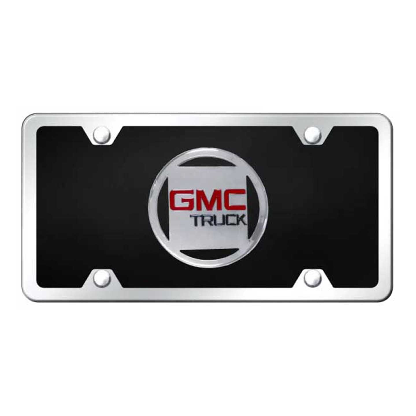 Black GMC Plate Kit - Chrome on Black