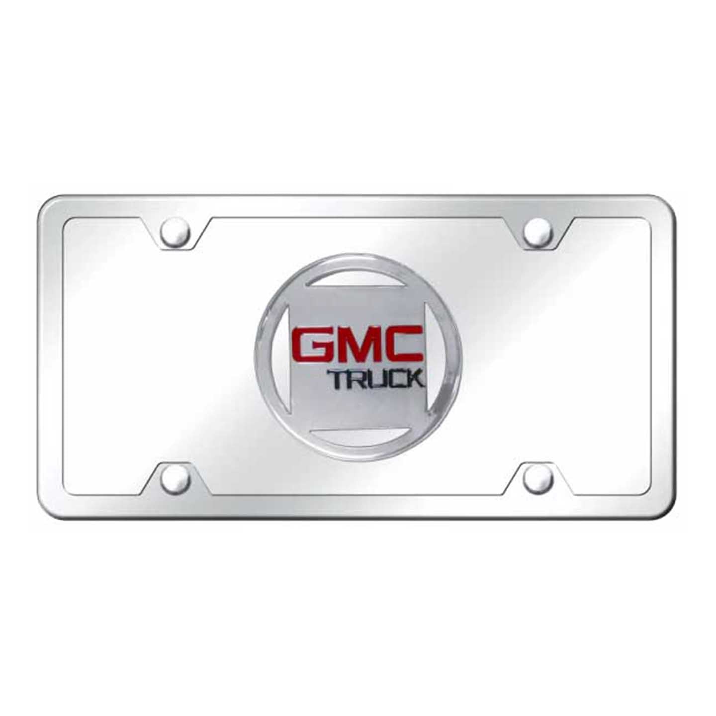 Light Gray GMC Plate Kit - Chrome on Mirrored