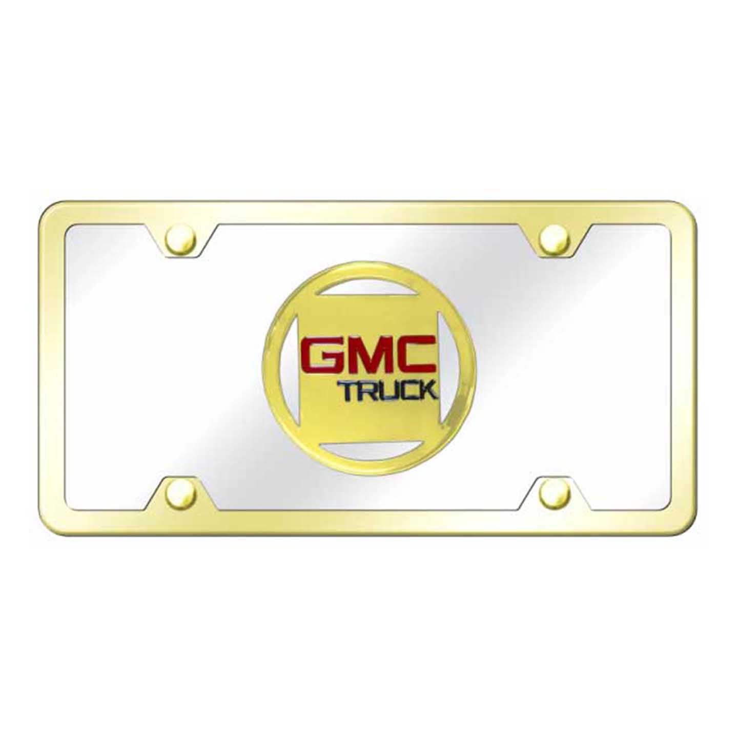 Beige GMC Plate Kit - Gold on Mirrored