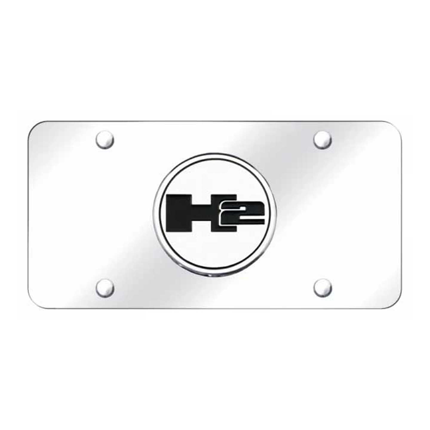 Lavender Hummer H2 License Plate - Chrome on Mirrored