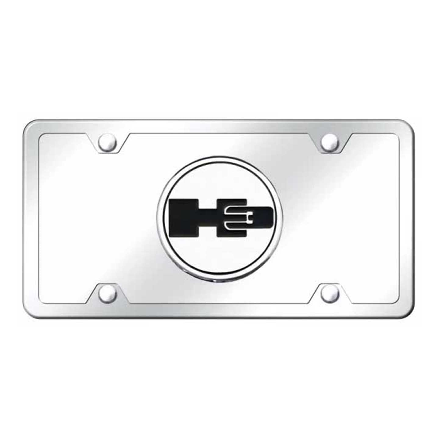 Lavender Hummer H3 Plate Kit- Chrome on Mirrored
