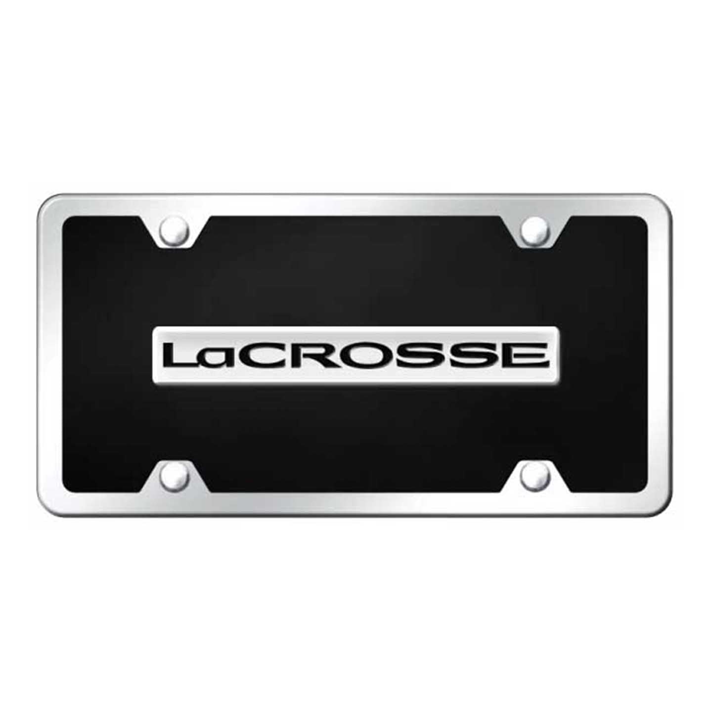 Black LaCrosse Name Acrylic Kit - Chrome on Black