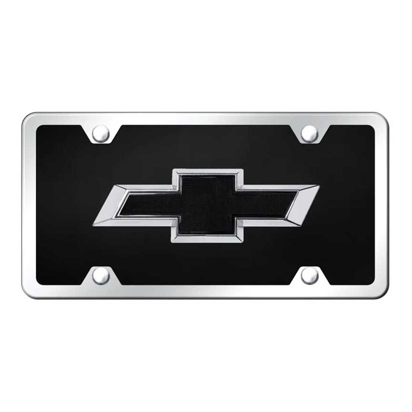 Light Gray Chevrolet Black OEM Acrylic Kit - Chrome on Black