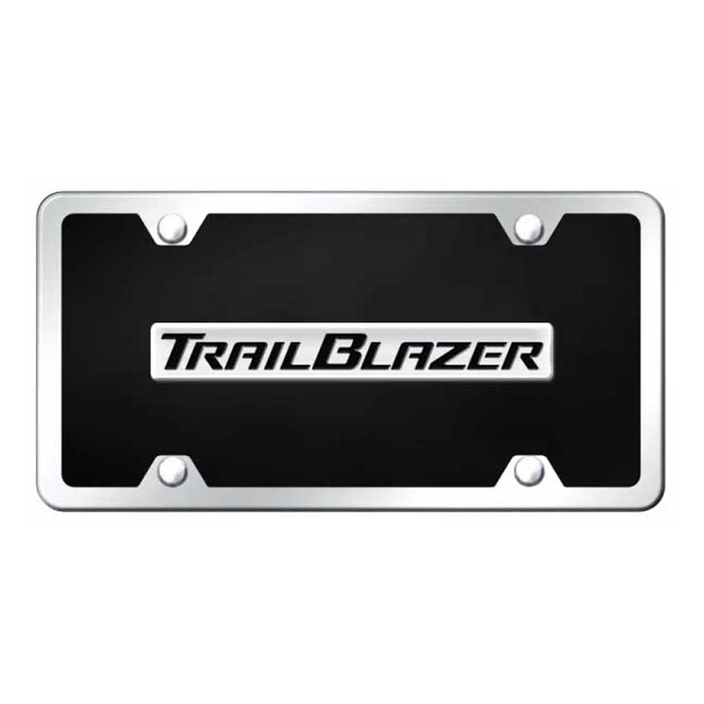 Light Gray Trailblazer Name Acrylic Kit - Chrome on Black