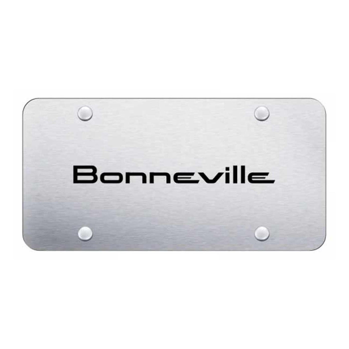Bonneville License Plate - Laser Etched Brushed