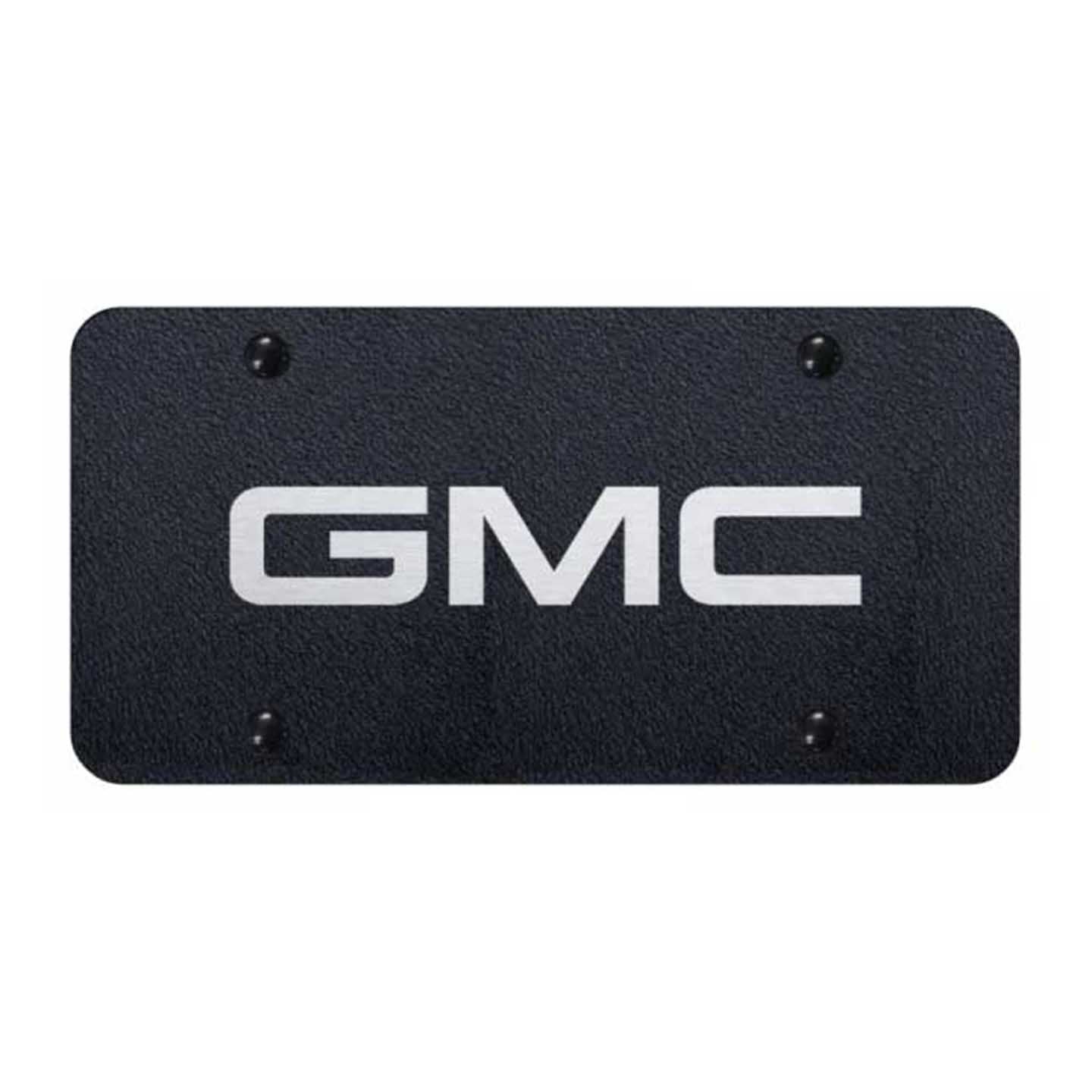 Dark Slate Gray GMC License Plate - Laser Etched Black