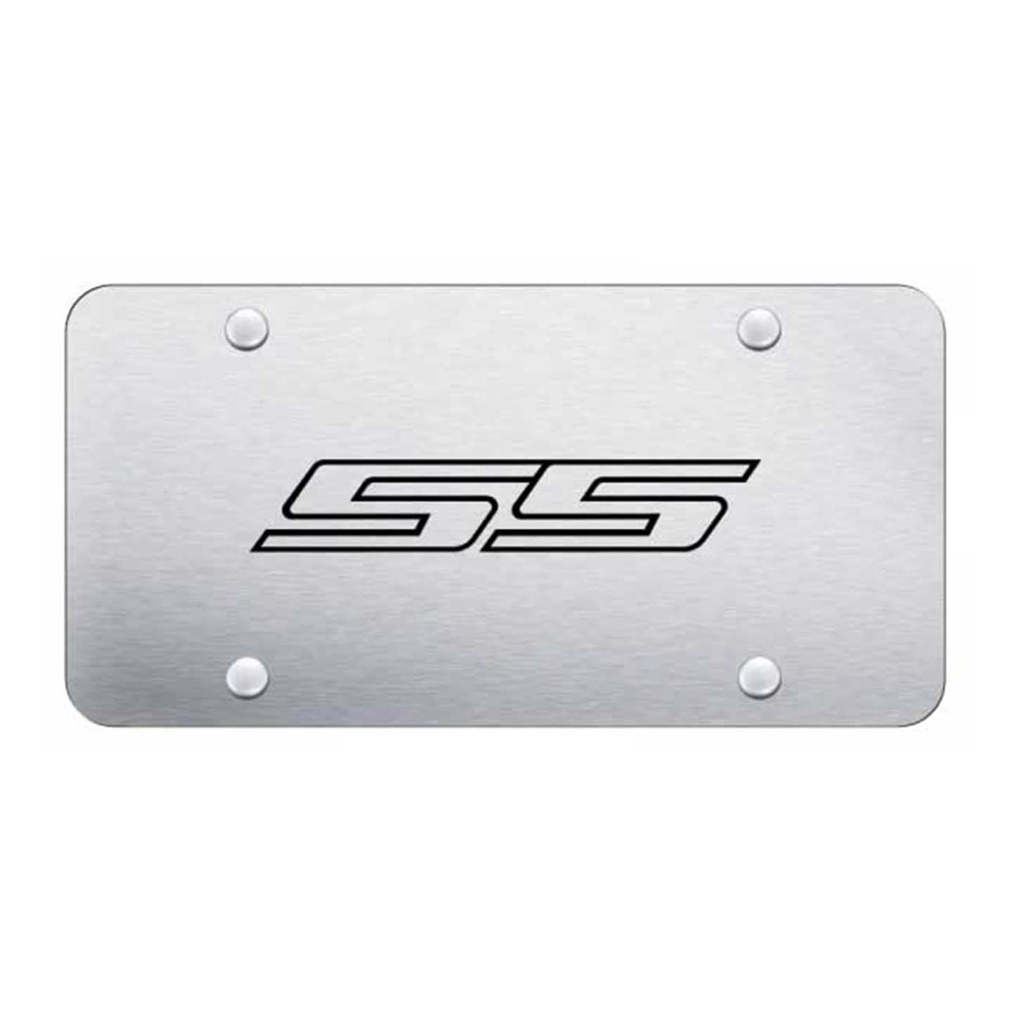 Light Gray SS License Plate - Laser Etched Brushed