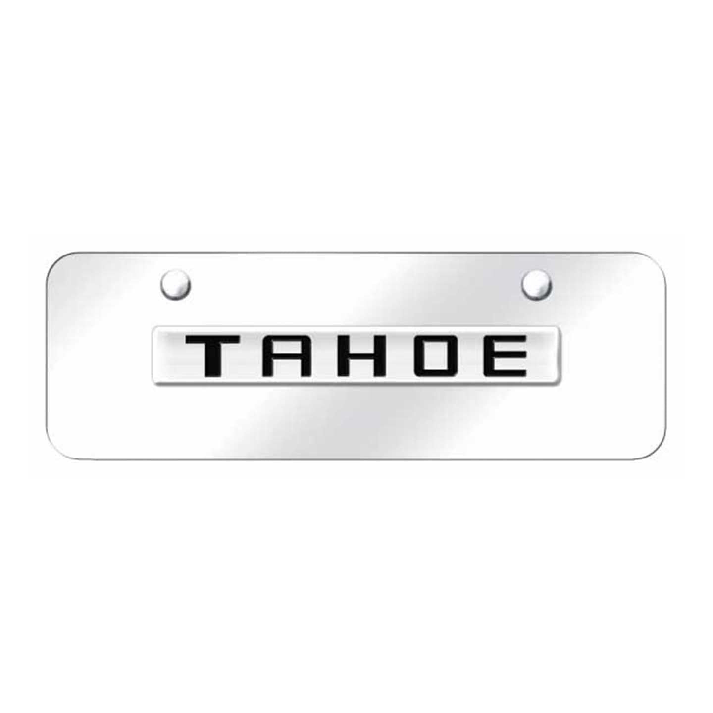 Lavender Tahoe Name Mini Plate - Chrome on Mirrored