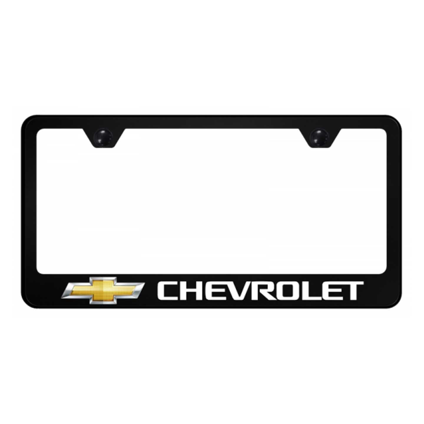 Black Chevrolet PC Frame - UV Print on Black