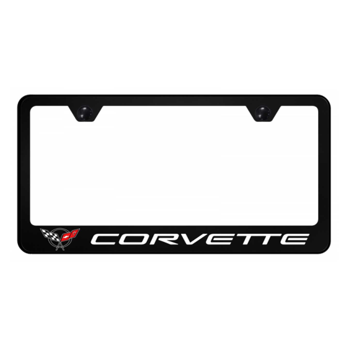 Black Corvette C5 PC Frame - UV Print on Black
