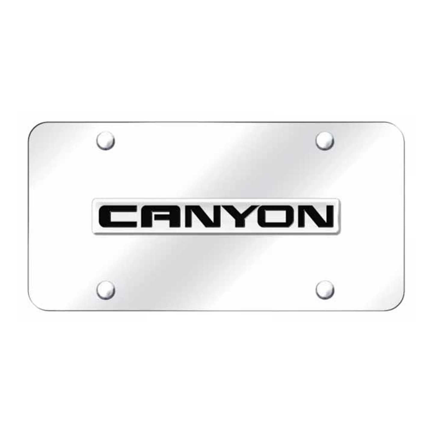 Lavender Canyon Name License Plate - Chrome on Mirrored