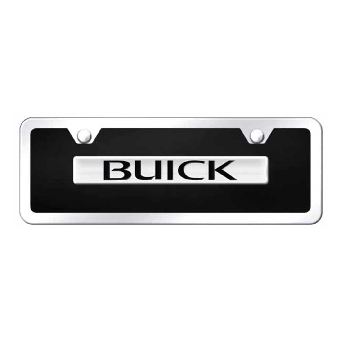 Black Buick Name Acrylic Mini Kit- Chrome on Black