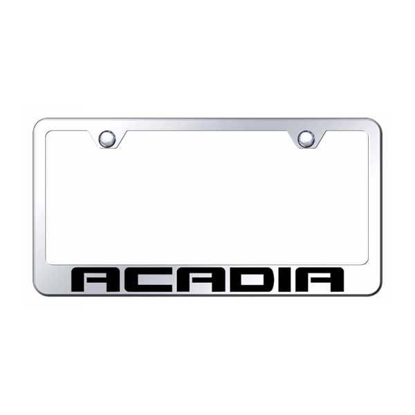 Black Acadia Stainless Steel Frame - Laser Etched Mirrored