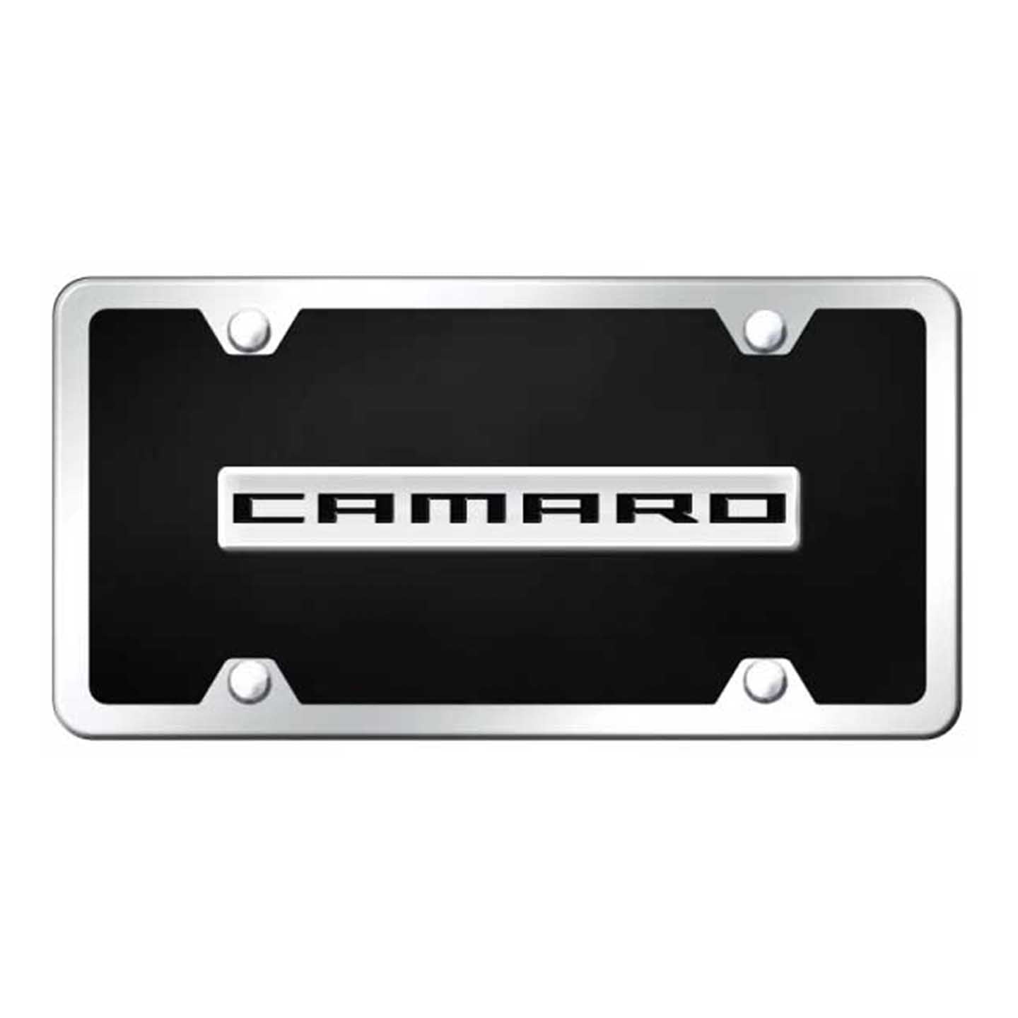 Black Camaro Name Acrylic Kit - Chrome on Black