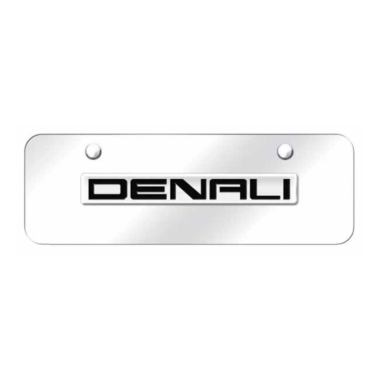 Lavender Denali Name Mini Plate - Chrome on Mirrored