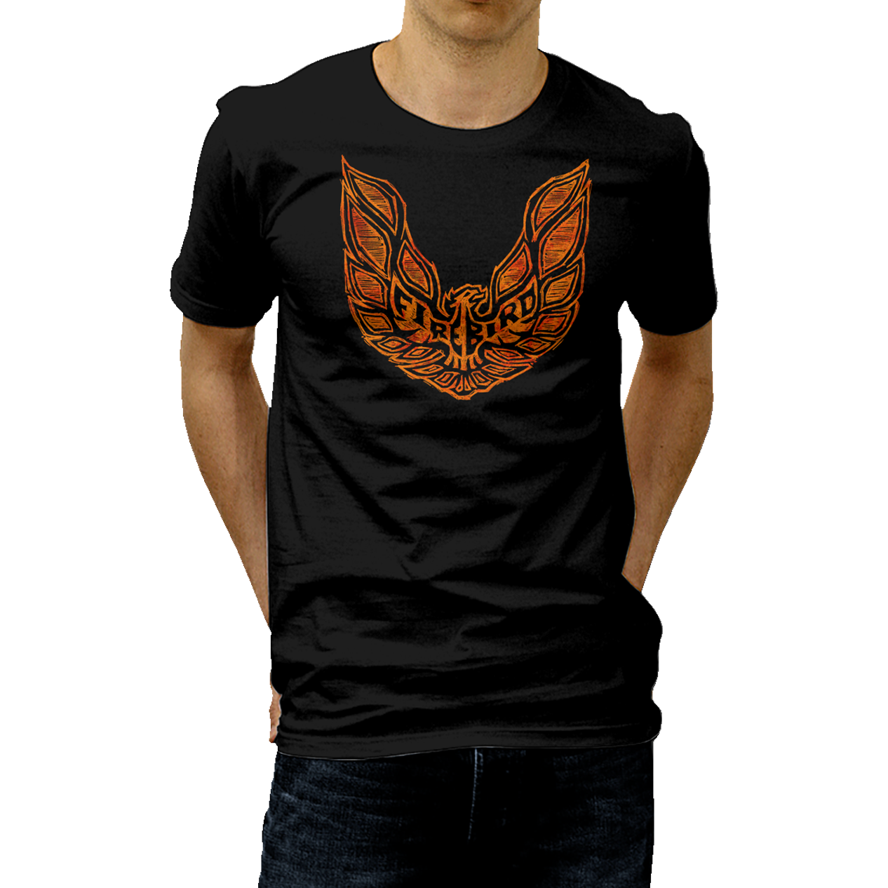 Black Firebird Sketch T-Shirt
