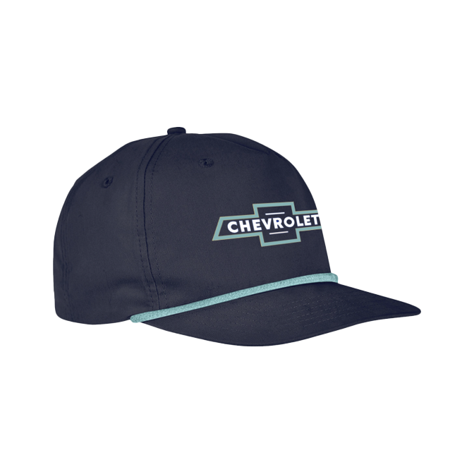 Dark Slate Gray Chevrolet Vintage Bowtie Rope Hat